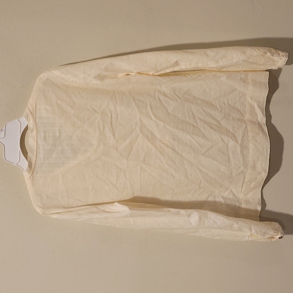 ❤️ MICHAEL MICHAEL KORS LIGHTWEIGHT COTTON BLEND TOP, CREAM, SMALL - Picture 4 of 5